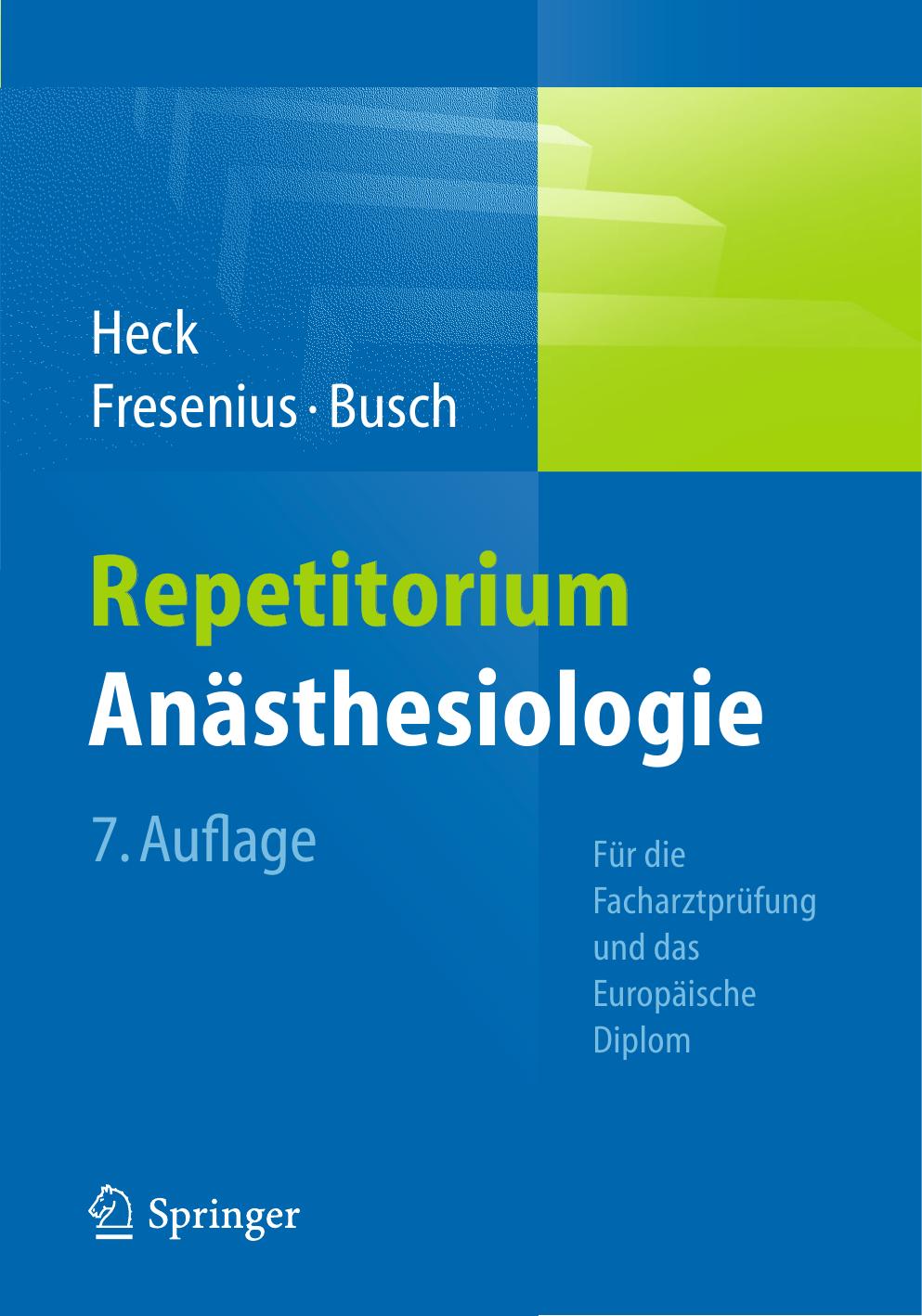 Repetitorium Anästhesiologie